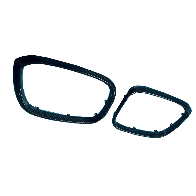 

High Quality Dry Carbon Car Grille Trim Strips Cover for X3M F97 X4M F98 Front Bumper Grille Perfect Fitment