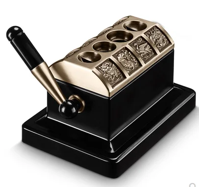 Luxury large desktop 4-hole blade desktop guillotine V-cut cigar cutter