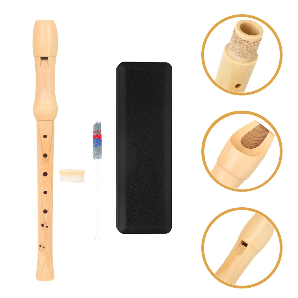 

8-Hole Clarinet Beginner Practice Instrument Portable Wooden Durable Easy to Play Classroom Teaching Music Education