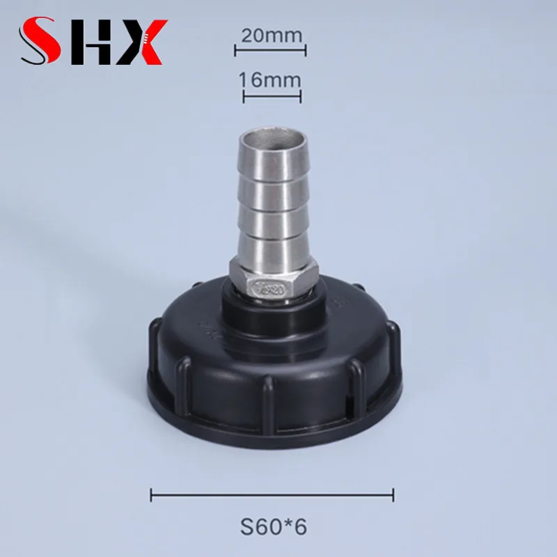 

1PCS S60*6 Coarse Thread to 20mm IBC Tank Adapter Garden Hose Pipe Connector Durable Drain Connector Tool