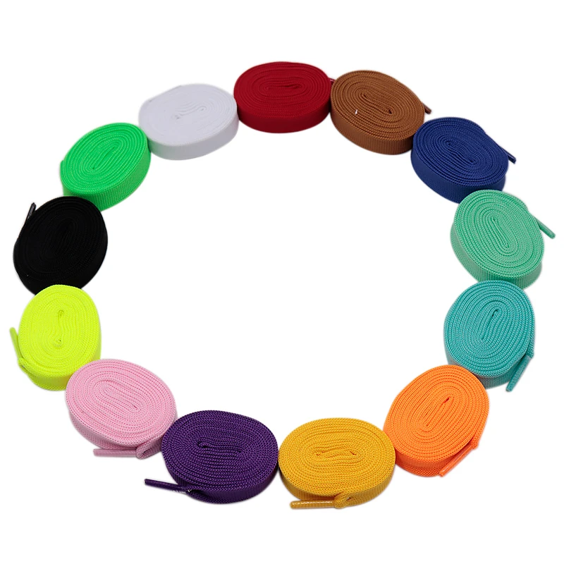 Coolstring Kids Adults Accessory 15MM Fly Knitted Polyester Widelacets Premium Stretch Braided Unisex Cordon 30 Pairs Wholesale