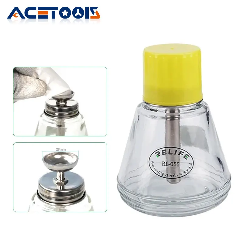 

Бутылка RELIFE стеклянная с растворителем, автоматическая бутылка для воды с металлической всасывающей трубкой, с медным сердечником, бутылка для спирта