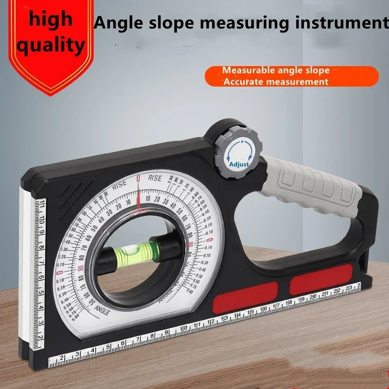 Angle Slope Measuring Instrument Magnetic Level Bubble Inclinometer Protractor Slope Ruler Level