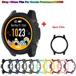 Tempered Glass + Soft PC Shell For Garmin Forerunner 945 935 SmartWatch Full Cover Screen Protector Film Silicone Case Cover