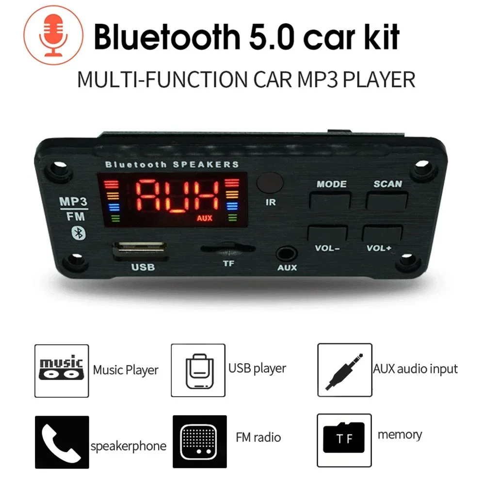 Dc 5V 12V MP3 Wma W… - image