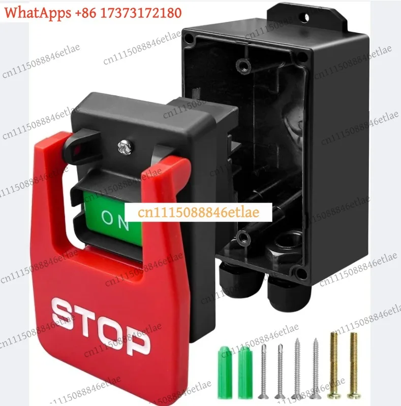 k03 120V 230V Single Phase Mechanical Safety Power Switch 2HP For Table Saw Tool Electrical Accessories