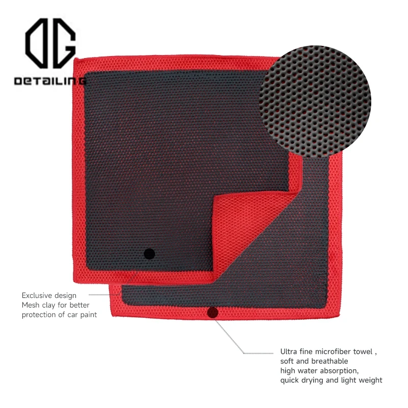 DETAILING Car Cleaning Towel Magic Clay Cloth Car Detailing Clay Bar Towel Double -face Microfiber Washing Cloth