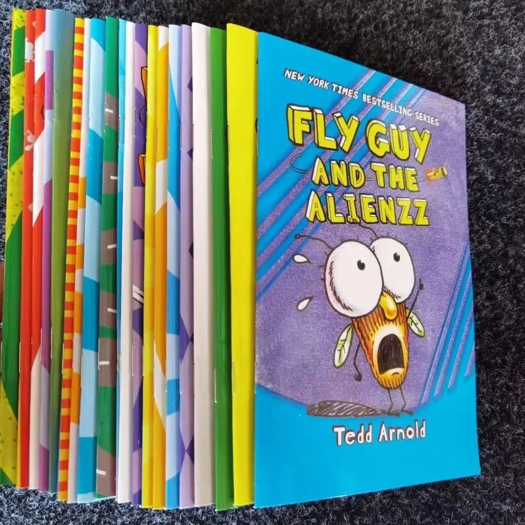 18 libri/Set libri Usborne inglesi per bambini libri illustrati per bambini Baby Famous Story The Fly Guy Series Fun Reading Story Book
