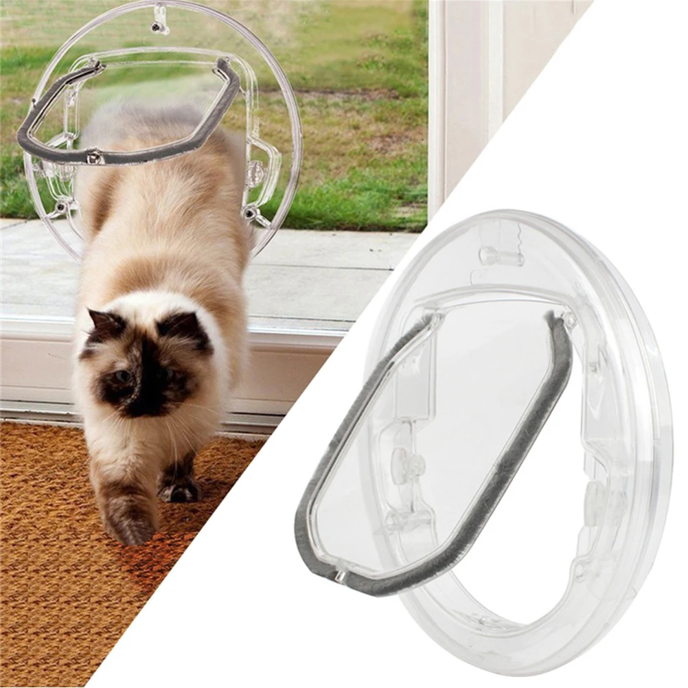 

Pet Door Durable Cat Round Practical Entry Exit Hole Smooth Surface Easy Access