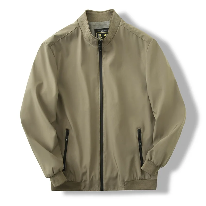 우아한 슬림핏 남성 재킷 봄 비즈니스 캐주얼 통기성 작은 스탠드 칼라 출퇴근 다용도 패션 도시 스타일