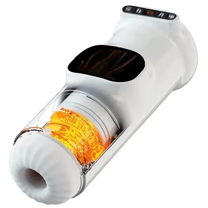 Electric Male Masturbator Cup Intelligent Visualization  Artificial Vagina Real Penis Blowjob Sucking Vibration Adult Sex Toy18+