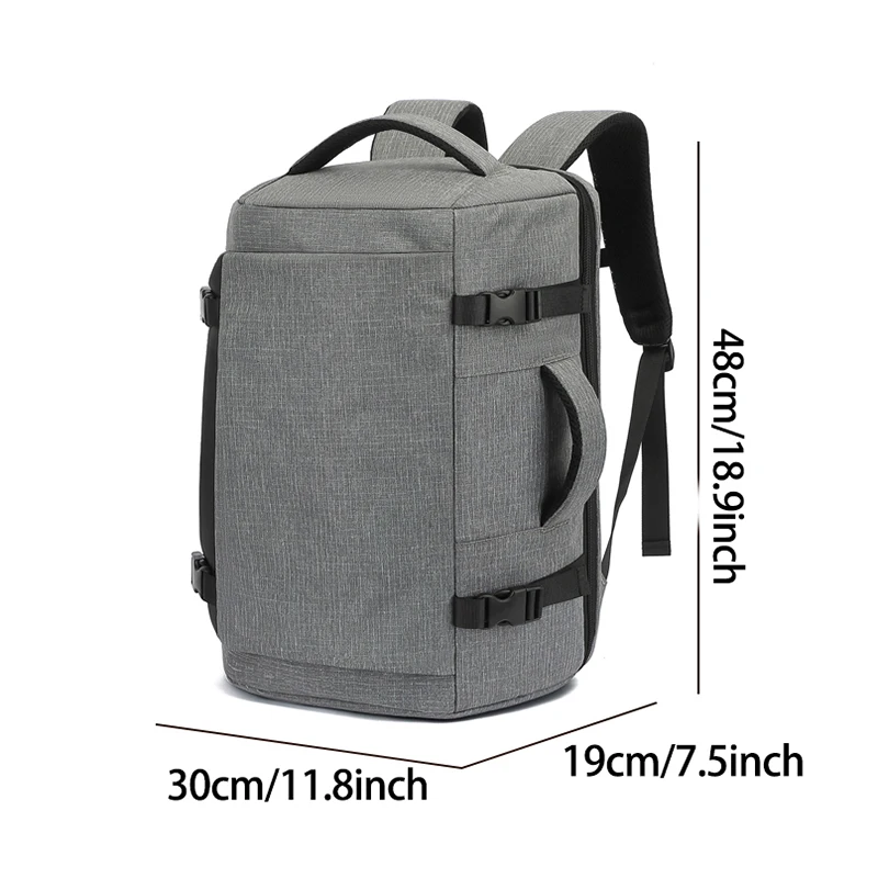 

Деловой рюкзак для ноутбука, водонепроницаемый, с системой поддержки спины на воздушной подушке, легкий дорожный рюкзак, прочный Оксфорд