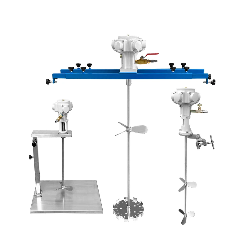 

Pneumatic mixer Portable mixer 50 gallon clip-on lift paint explosion-proof mixer Taiwan Guda