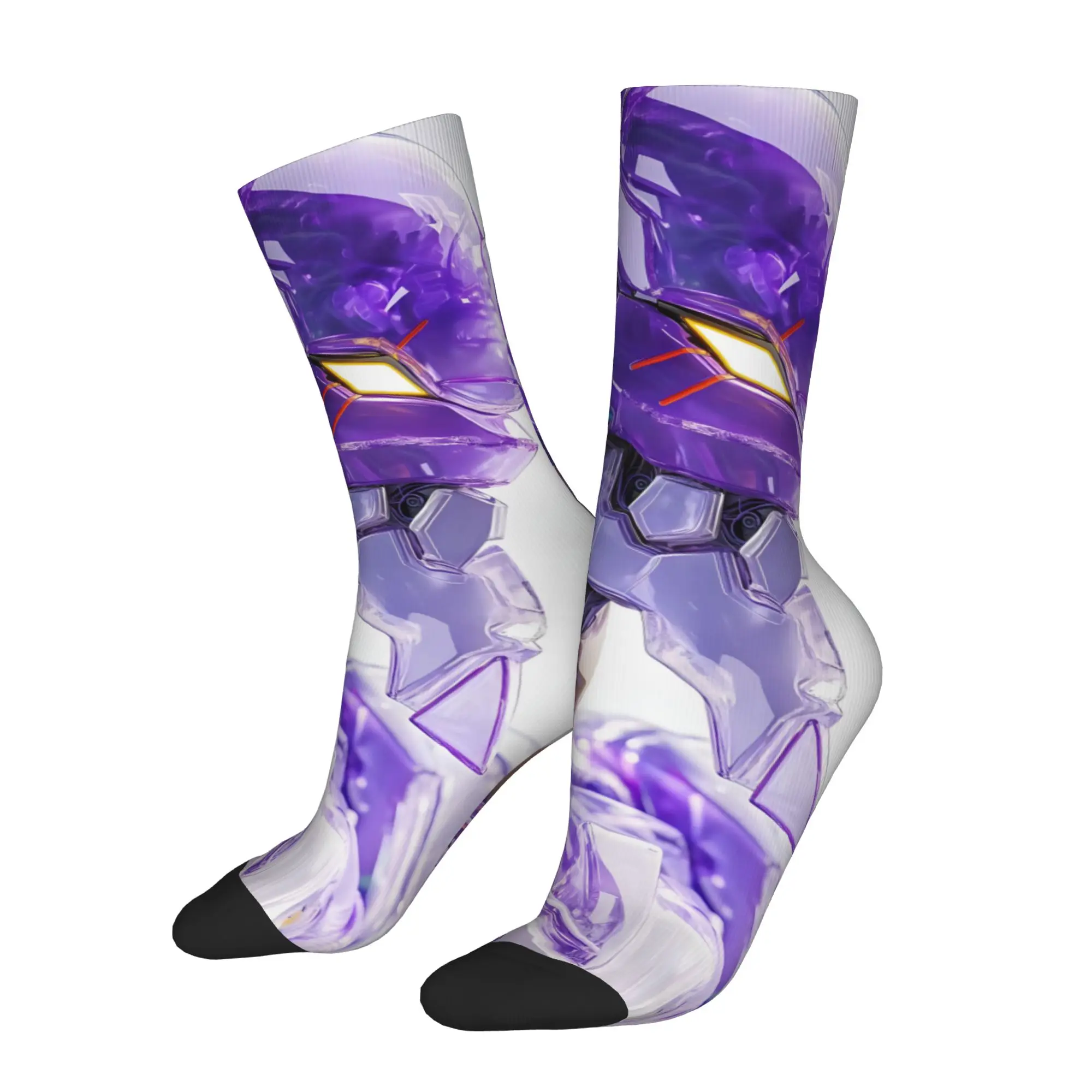 

1 Pair Hip Hop Vintage Evangelion Crazy Men's Socks Unisex Harajuku Pattern Printed Funny Novelty Happy Sock Gift