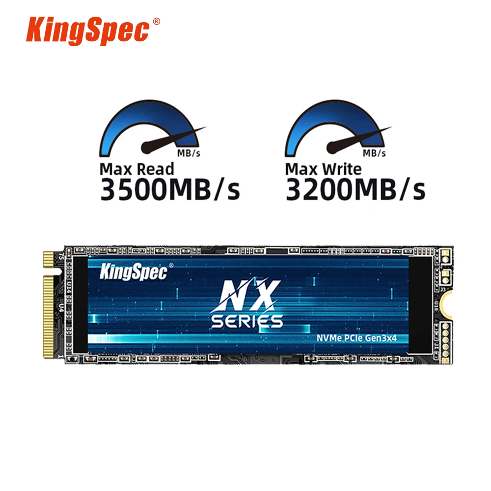 KingSpec M2 NVME SSD 128GB 256GB 512GB 1TB 2TB Ssd Speed 3400MB/s M.2 PCIe 3.0 Disk Solid State Drives NVME for Notebook Desktop