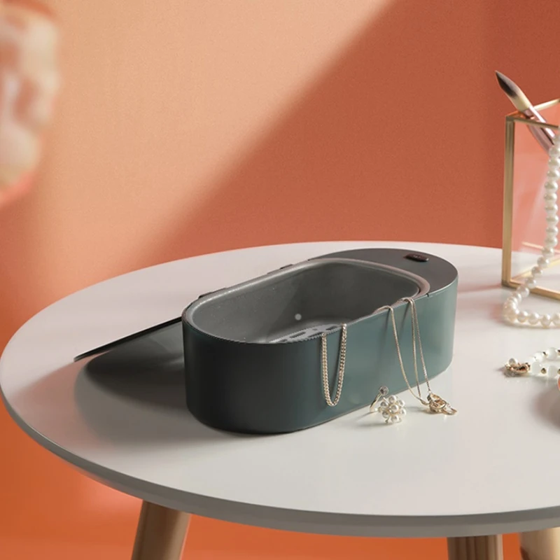 소형 초음파 안경 클리너 초음파 쥬얼리 클리너 기계 고주파 초음파 청소 목욕 EU 플러그 B 내구성