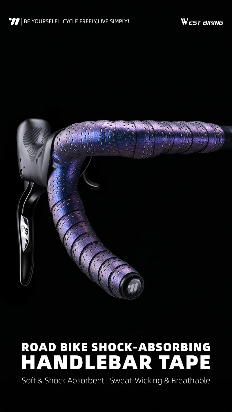 WEST BIKING Rennrad-Lenkerband Atmungsaktiv Rutschfest EVA-Griff Fahrrad-Lenkerband Stoßdämpfend Für Gravelbike-Zubehör – Detail 1