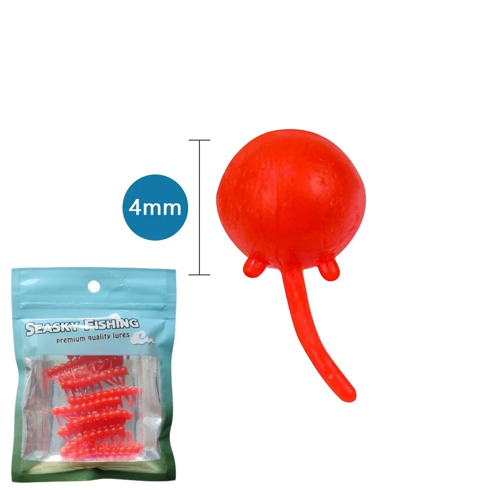 MUKUN Maisperle, weicher Köder, 4 mm, 6 mm, schwimmende Maisperle, Graskarpfenköder, Silikon, weicher Kunststoff, künstlicher Köder für Tackle – Detail 9