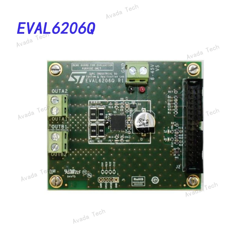 

Avada Tech EVAL6206Q Power Management IC Development Tool PowerSPIN L6206Q Dual Full Bridge DRV