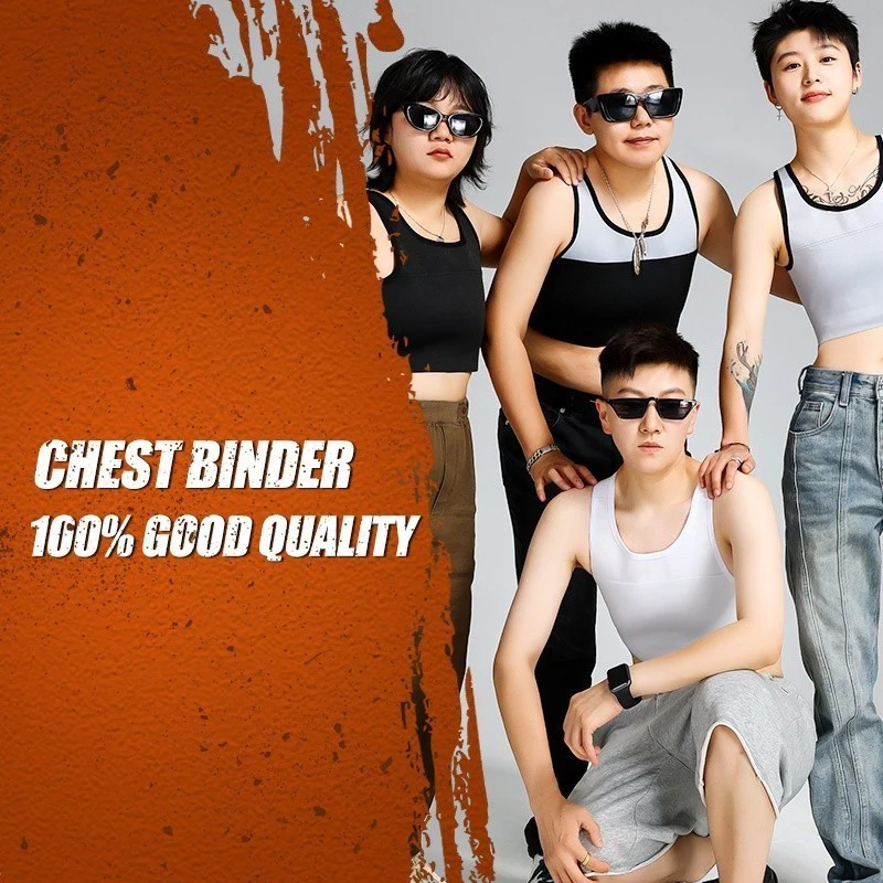

Chest Binder Full Bandage Pullover Binder FTM Trans Breast Binder Pure Bandage Rubber Thread Lesbian Corsets Sportswear