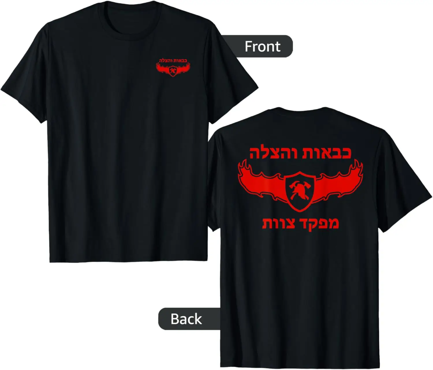

Israeli Fire and Rescue Team Firefighter Men T-Shirt Short Sleeve Casual 100% Cotton Shirt