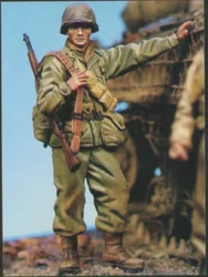 1/35 Scale Resin Soldier Assembly Model Kit Scene Us Army Single (No Tank) Hobby Diorama Unassembled and Unpainted Diy Toys