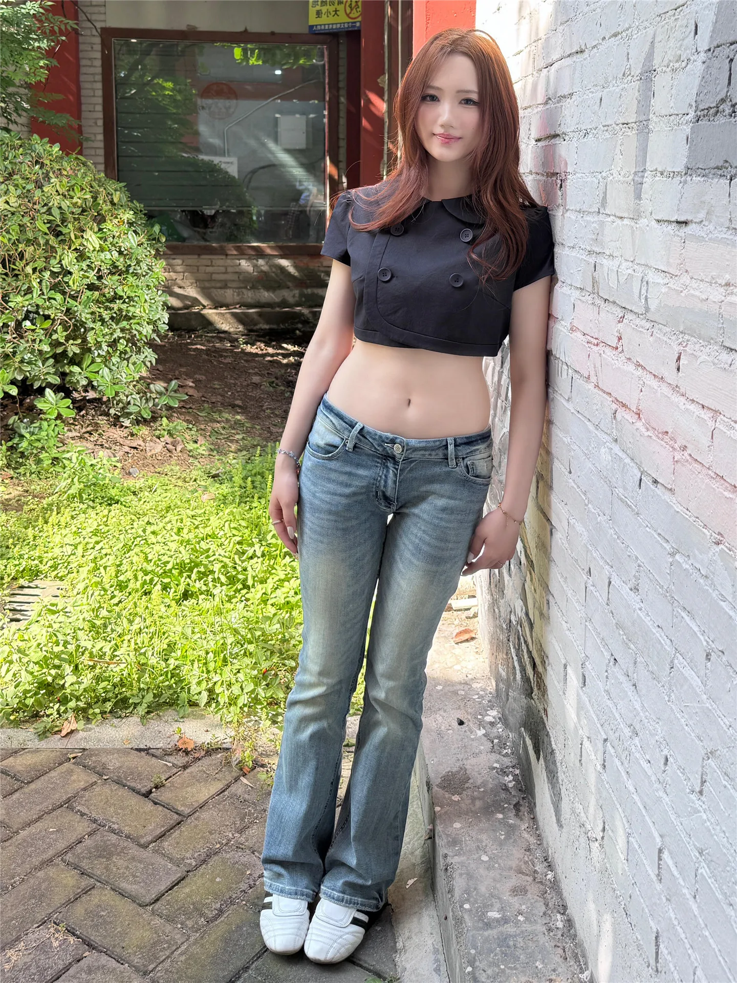 

Low Waist Bell Bottom Jeans Women's Summer Slimming Long Floor Length Taller Women's Soft Cotton Stretchy Street Style Jeans