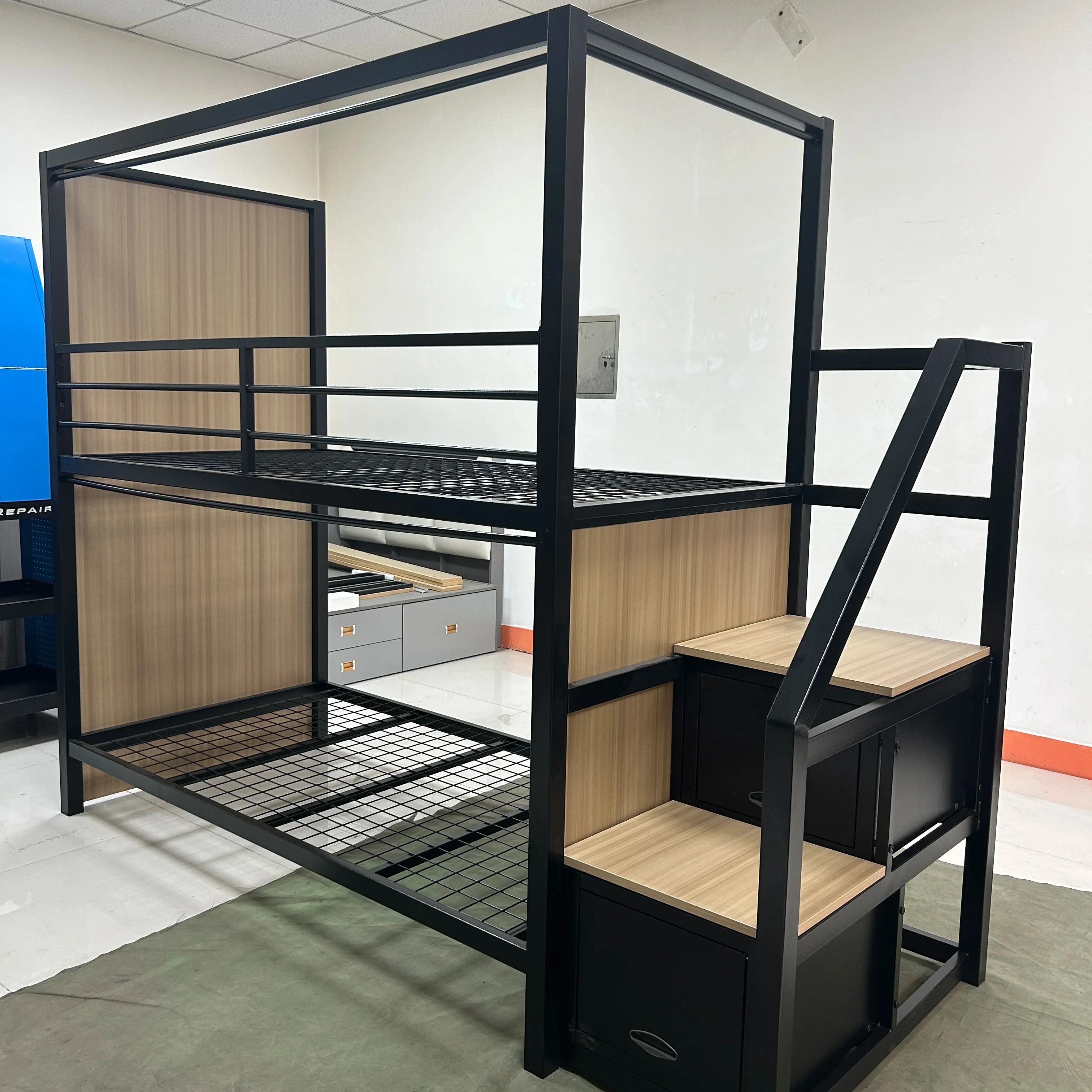 

Modern Space Saving Furniture Bedroom Functional Wooded Single Double Storage Twin Wood Beds