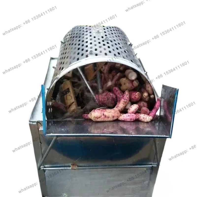 

lavatrice automatica per patate dolci, patate, ravanello, fango