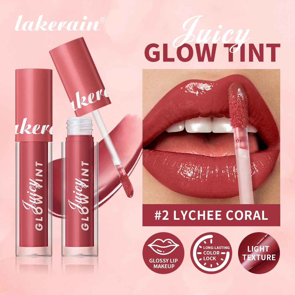 

Lakerain Juice Lipstick Long Lasting Moisturizing Juicy Lip Gloss Waterproof Smooth Lip Glow Tint Lips Skin Care Cosmetics