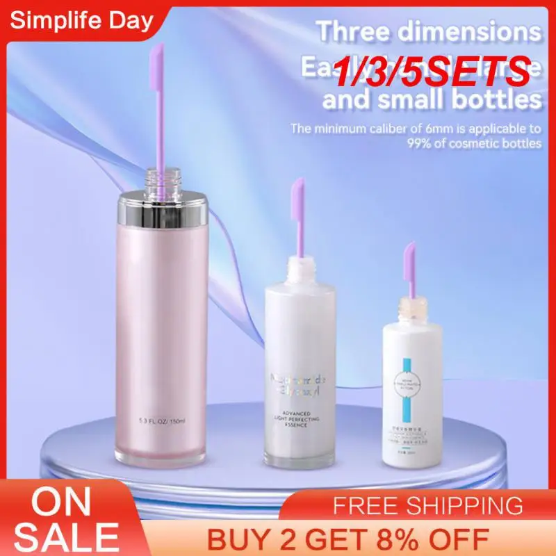 1/3/5 סטים מיני מגרדים להגדיר ללא פסולת קוסמטיקה סט סיליקון מרית כלי קוסמטיקה כלי קוסמטיקה בקבוק צנצנת מגרד כלי איפור