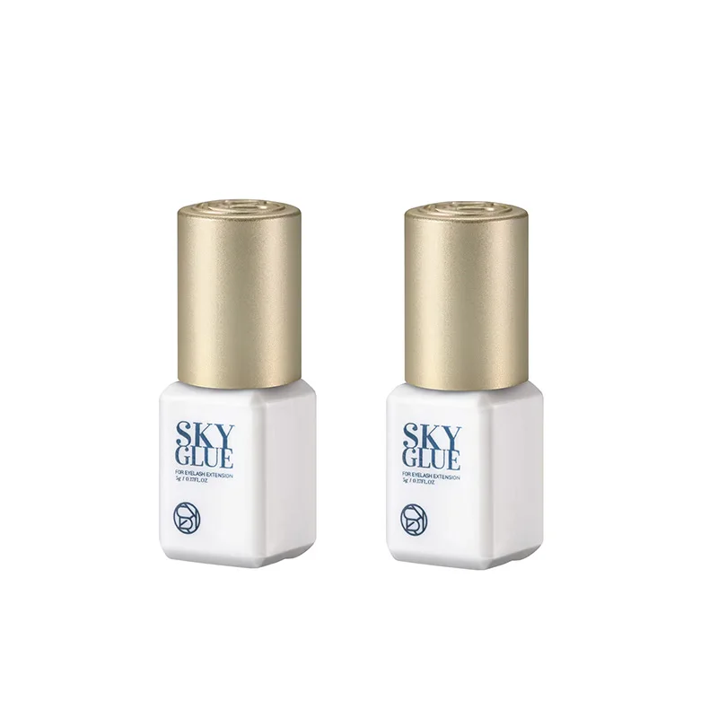 1 Bouteille Original Sky RA-01 0.5s vaccage Rapide Extension De Cils Colle 5ml Corée SKY S + Colle Professionnel SKY Gold Cap Lash Glue