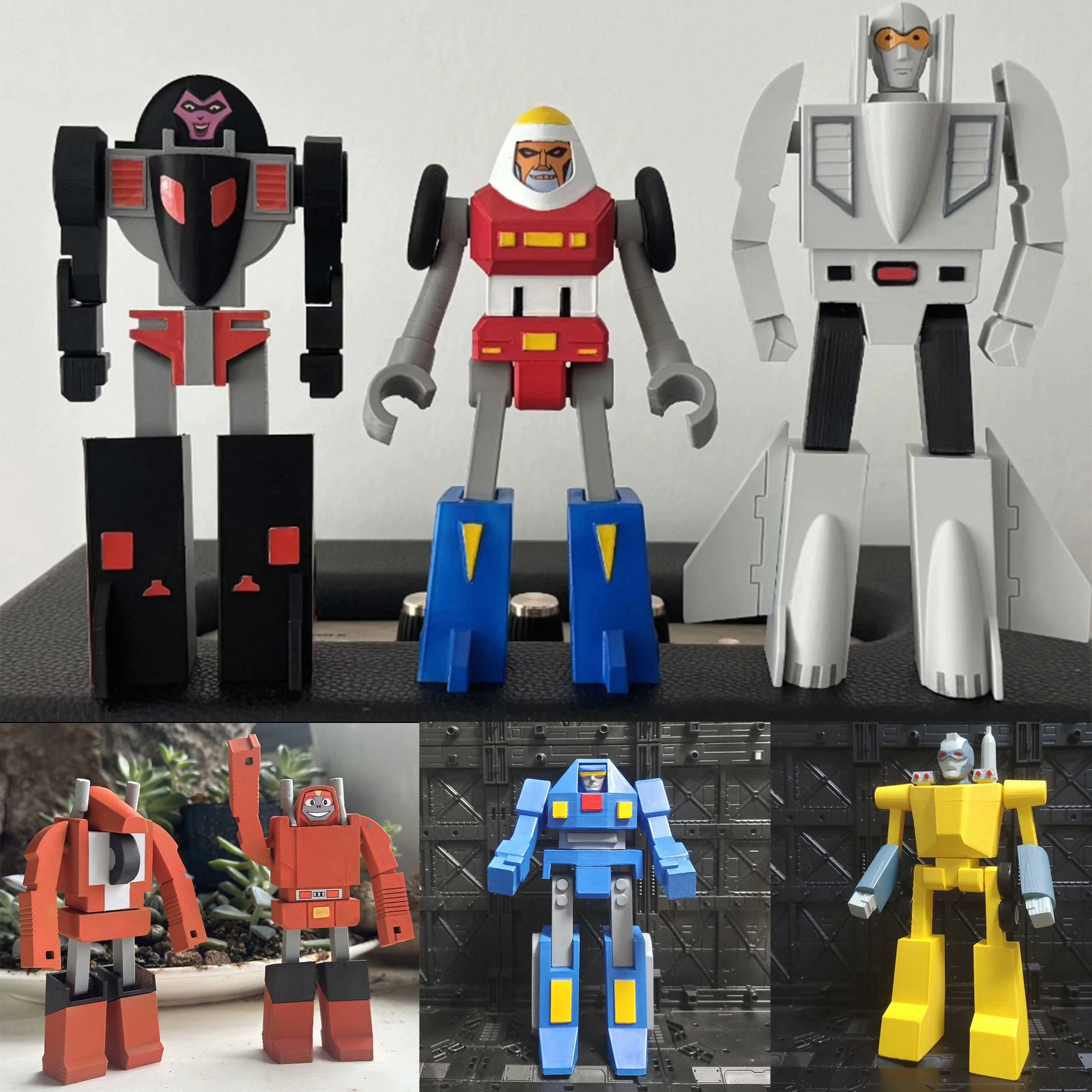 

Transformers Challenge of the GoBots 3D Printed Leader-1 Scooter Articulated Action Figure Collectible Toy