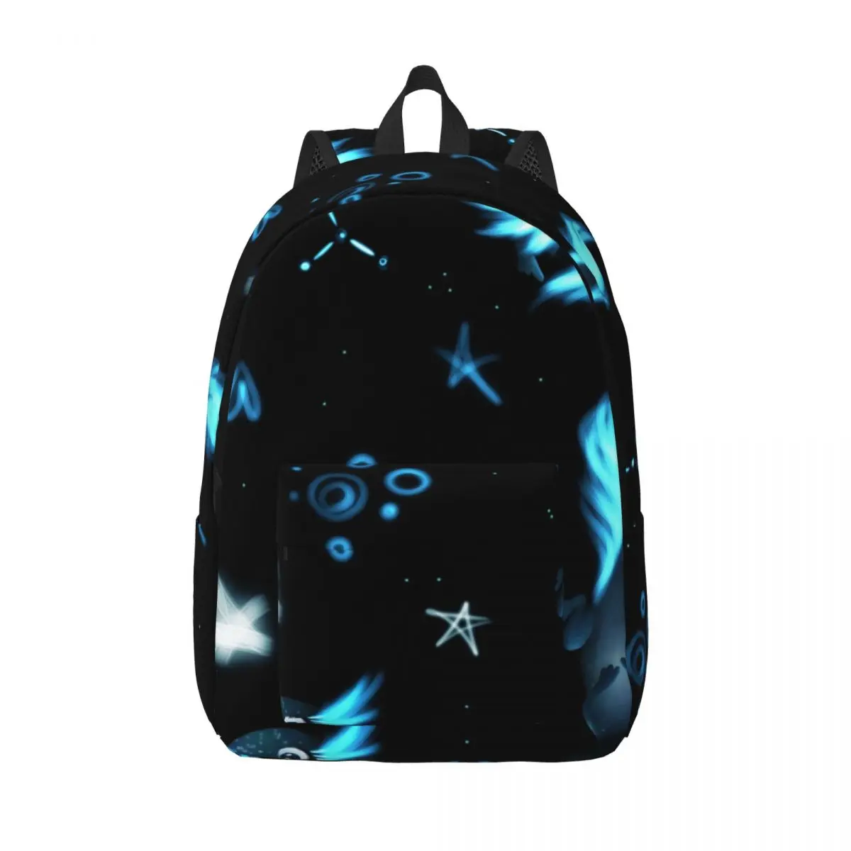 

Laptop Backpack Unique Black Axolotls Stars And Constalations School Bag Durable Student Backpack Boy Girl Travel Bag