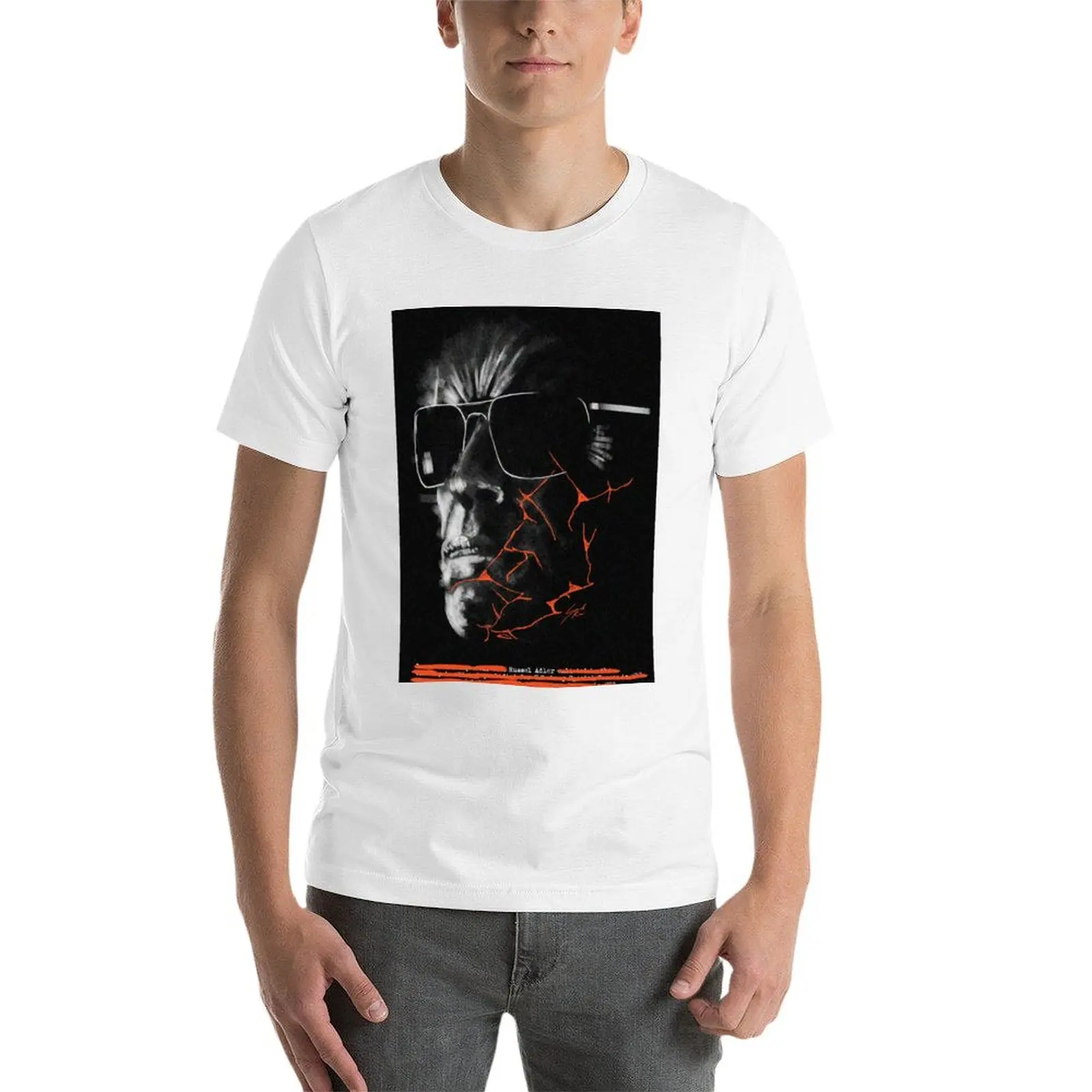 Russel Adler- Illustration T-Shirt man tshirt mens graphic t shirts t shirt men luxury brand