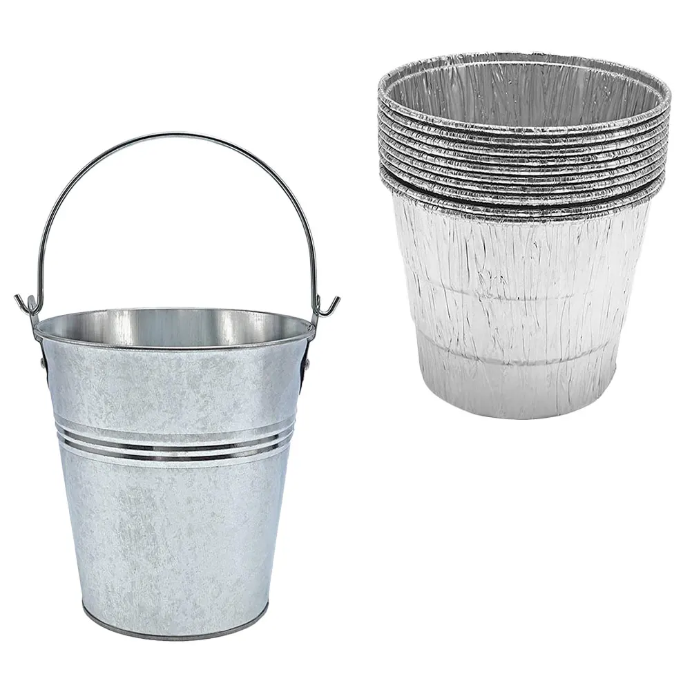 

Barbecue Grease Bucket BBQ Oil Barrel Disposable Inner Liner Set Grill Essentials Lightweight Outdoor Camping Party Kitchen Bar