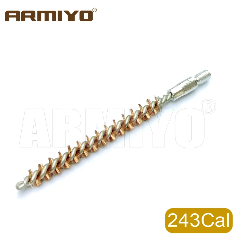 Armiyo Großhandel 100Pcs/Pack.17Cal.22Cal.30Cal.38Cal 12GA G Bohrung Reinigung Bronze Pinsel Jagd Gewinde 5-40 8-32 5/16 "-26T – Detail 18