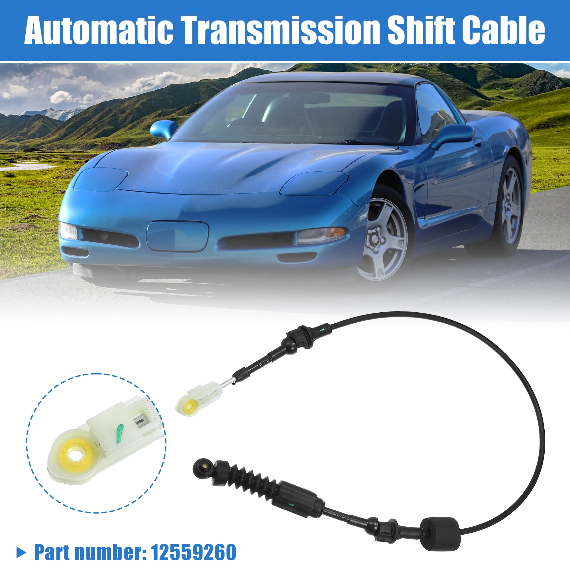 

UXCELL Automatic Transmission Gear Shifter Cable for Corvette C5 5.7L 97-02 12559260