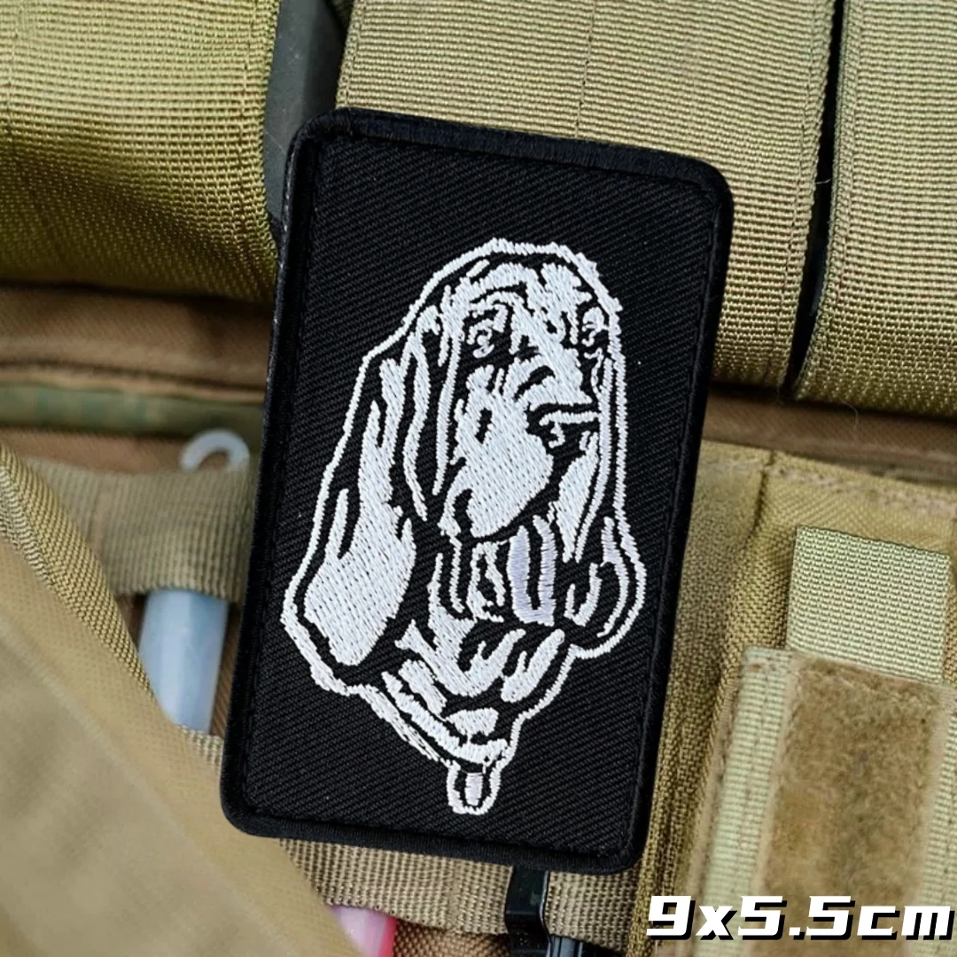 Pet Dog Embroidered Hook and Loop Patches Tactical K9 Morale Badge Stickers for Decorative Accessories on Backpacks