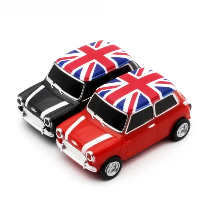 Unidad flash USB de estilo británico para coche, Pendrive de 128GB, 64GB, 32GB, modelo MINI COOPER, regalo creativo