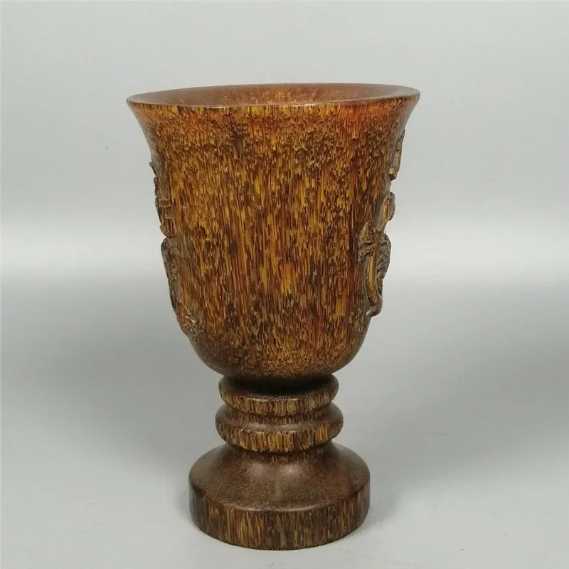 Chinese natural antique hand carving (rhinoceros horn cup ornaments collection