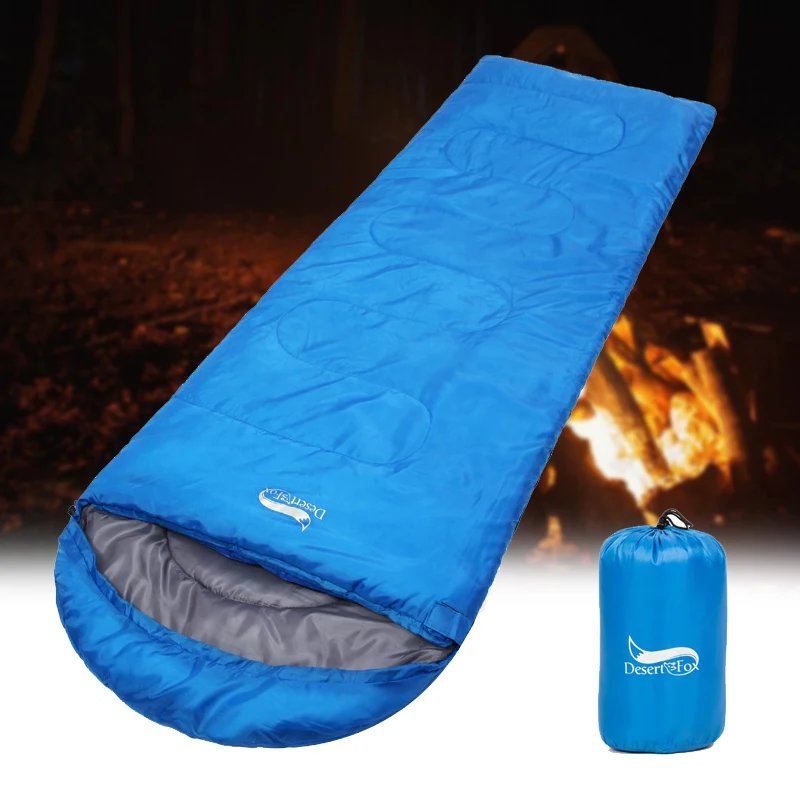 Outdoor Camping sleeping bag Hiking Backpacking Portable  Lightweight Spring and Autumn Sleeping Bag with Sack Waterproof