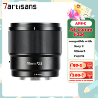 7Artisans AF 10mm F2.8 Auto Focus Lens Large Aperture Ultra Wide Angle Camera Lens compatible with Sony E Fuji FX Nikon Z
