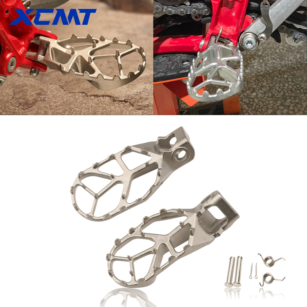 

New Motorcycle Footrest Foot Pegs Pedal Rest For KTM SX65 SX50 For HUSQVARNA TC65 TC50 For GASGAS MC E5 E3 MC65 MC50 2024-2026