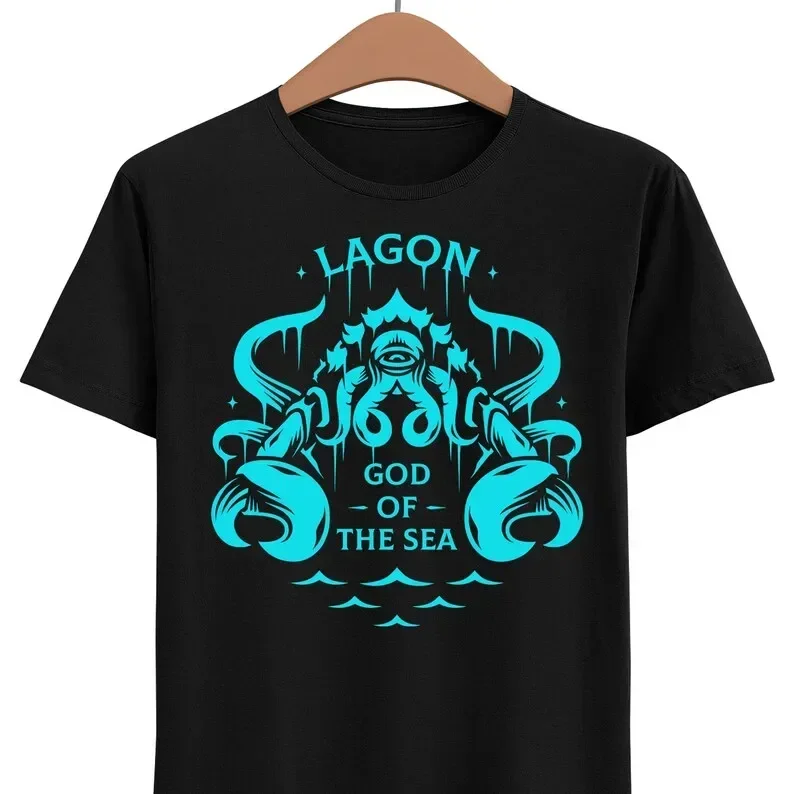 Lagon God of the Sea Unisex T-shirt - Last Epoch Shirt - Rpg, Action Rpg Video Game Tee - Eterran God World of Eterra