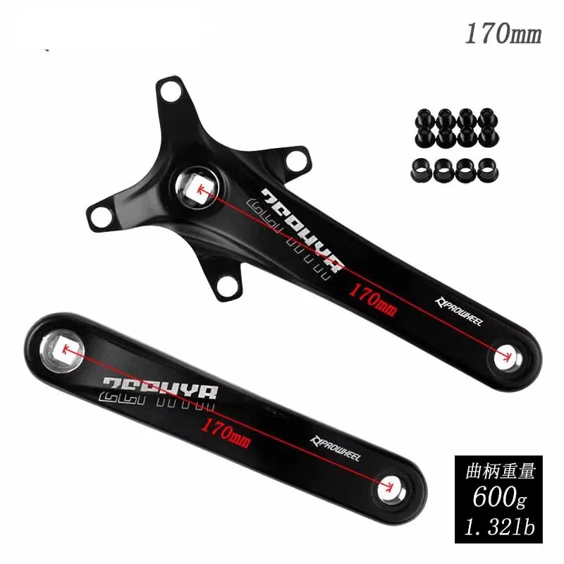 

Prowheel Mountain Bike Square Hole Crank 104BCD Positive And Negative Gear Single Disc 34/36/38T Gear Disc
