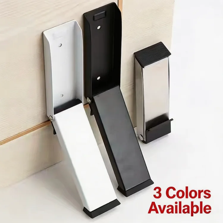 Punch‑Free Security Door Stopper Anti‑Collision Wind‑Resistant Door Wedge Non‑Slip Door Block Home Door Holder Safety Door Gad