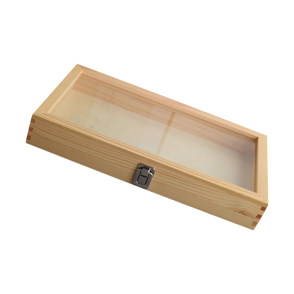 Vintage Insect Display Case Wooden Butterfly Specimen Display Box Specimen Collection Dustproof Storage Showcase
