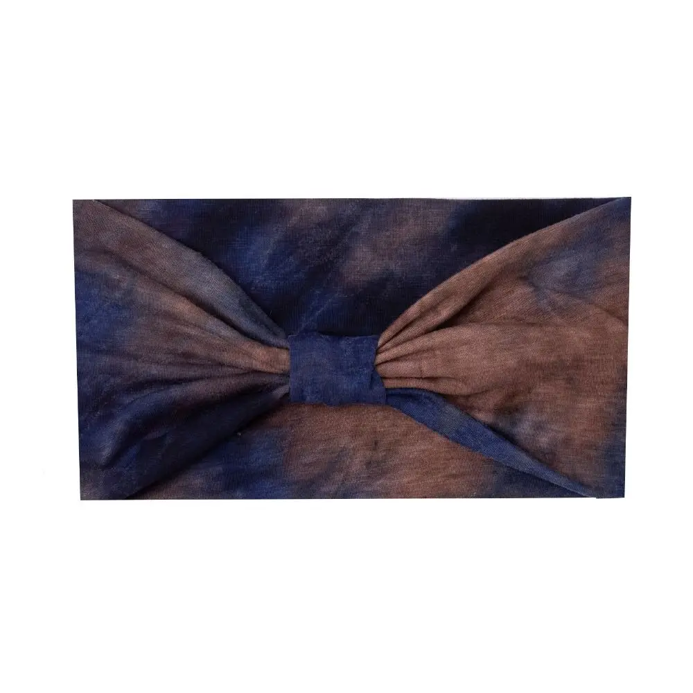 

Wash Face Colorful Tie Dye Headwrap Cotton Elastic Yoga Headband Unisex Charming Cross Headband Sports