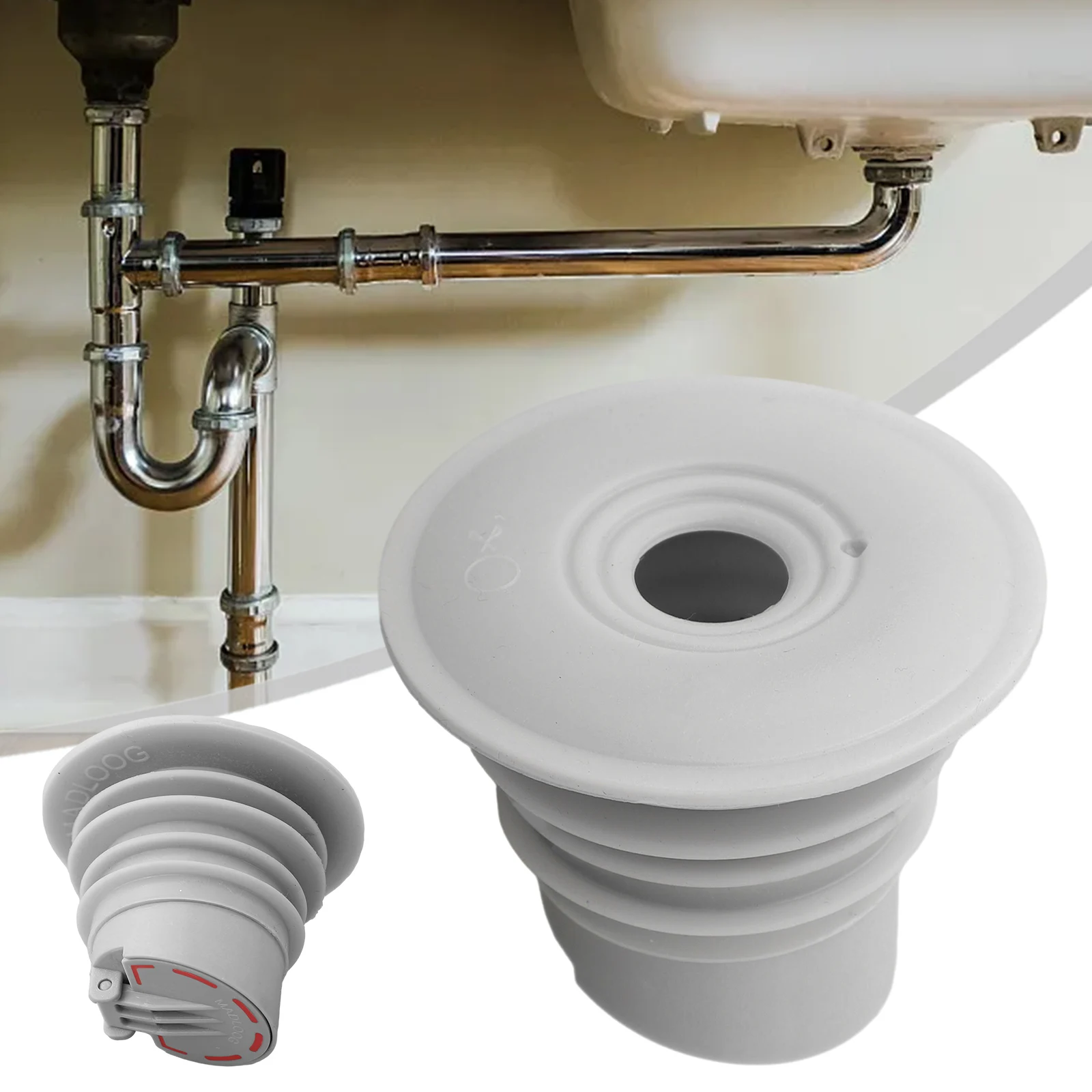 

Silicone Bathroom Sewer Seal Ring Kitchen Sink Sewer Pipe Plug-Washing Machine Anti-odor Leakage Floor Drain Seal Connector-Plug